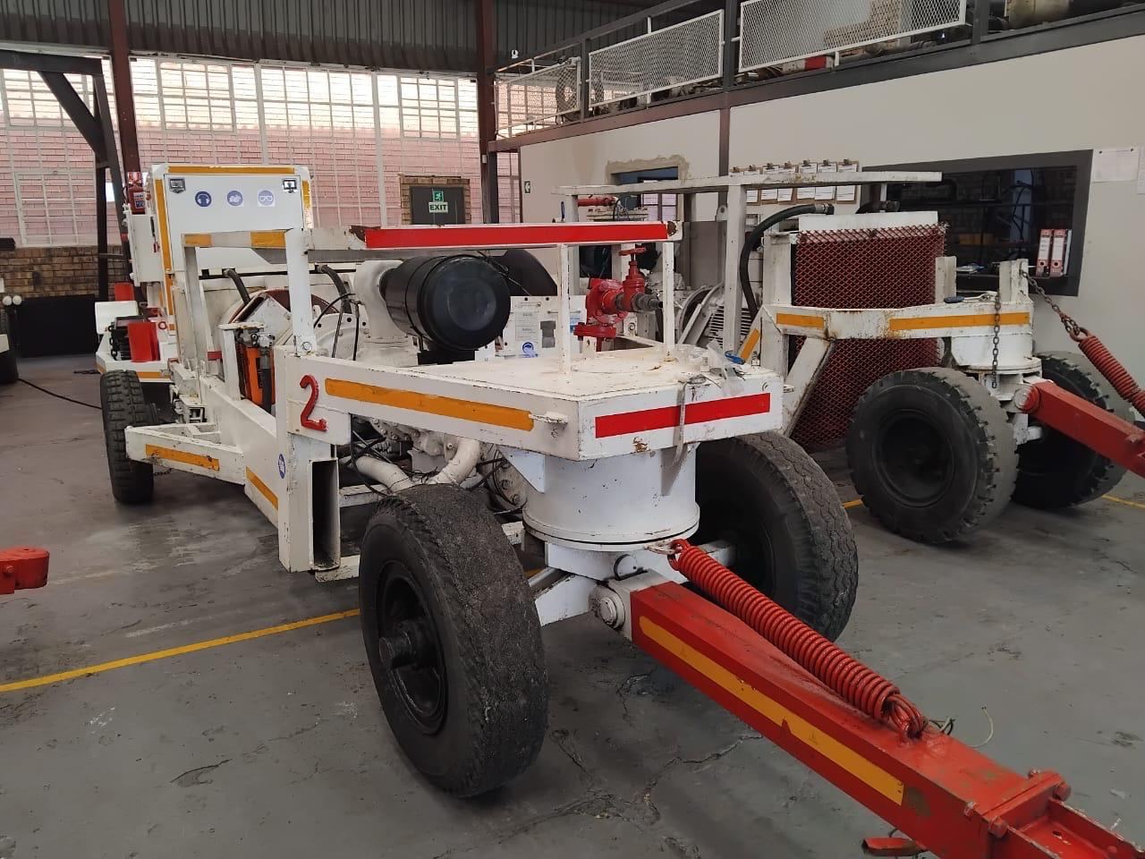 Flameproof compressor units under maintenance in the workshop